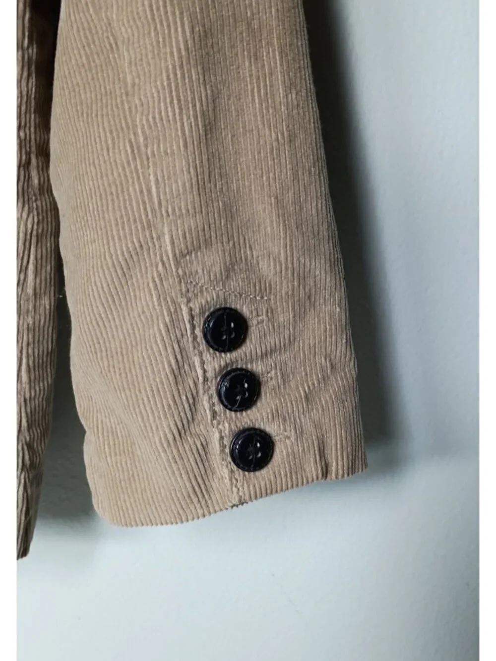 Carter's Boys Flannel Lined Corduroy Blazer Jacket 5 Cotton Vented Pockets Tan